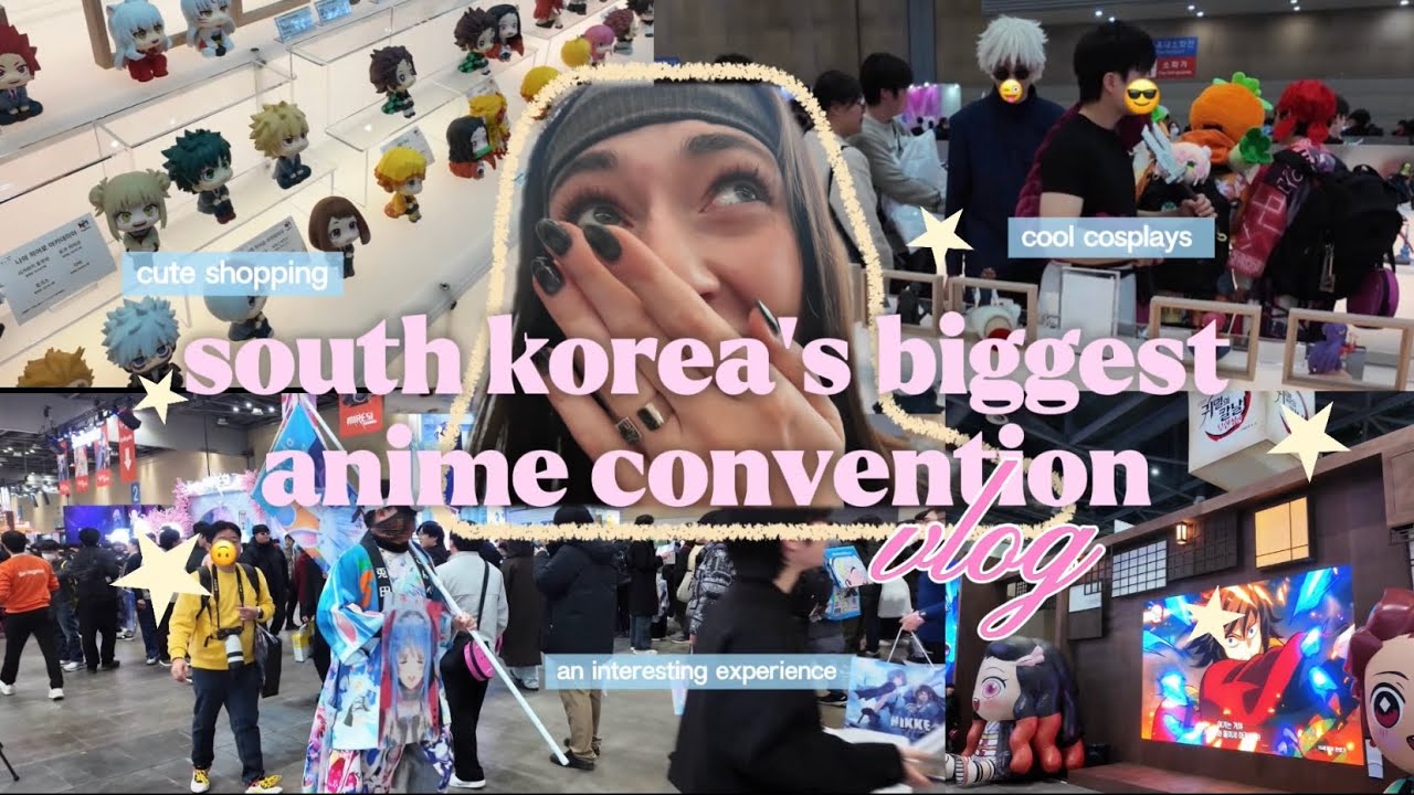 KOREA VLOG☁️: going to south korea’s biggest anime convention 🇰🇷🤍