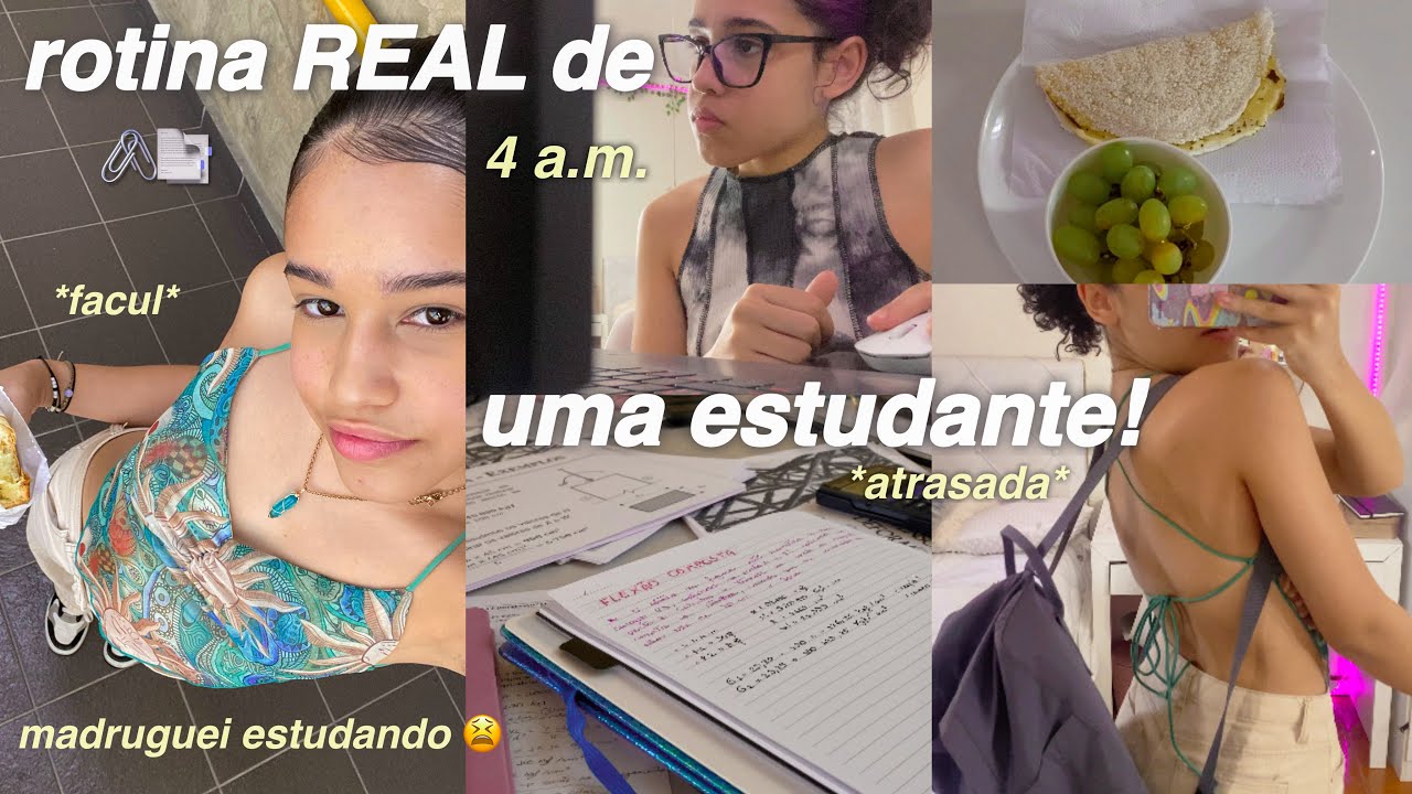 rotina REAL de uma estudante *atrasada* | prova, trabalho & apresentação ~ FACUL 📑