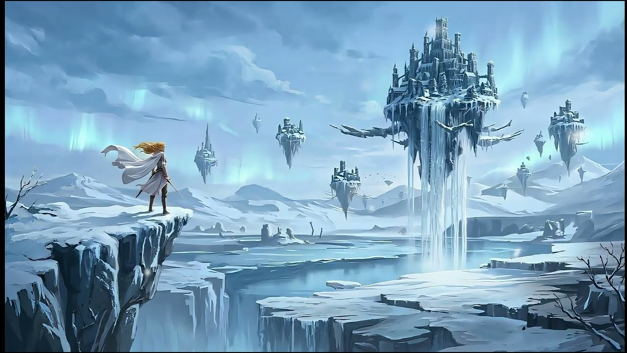 [1 hour] Frozen Sky Kingdom | Fantasy Ambient Music for Gaming, Exploration & Focus