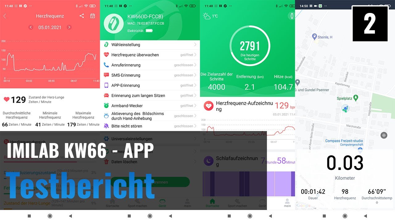 IMILAB KW66 im Test - Die Glory Fit App