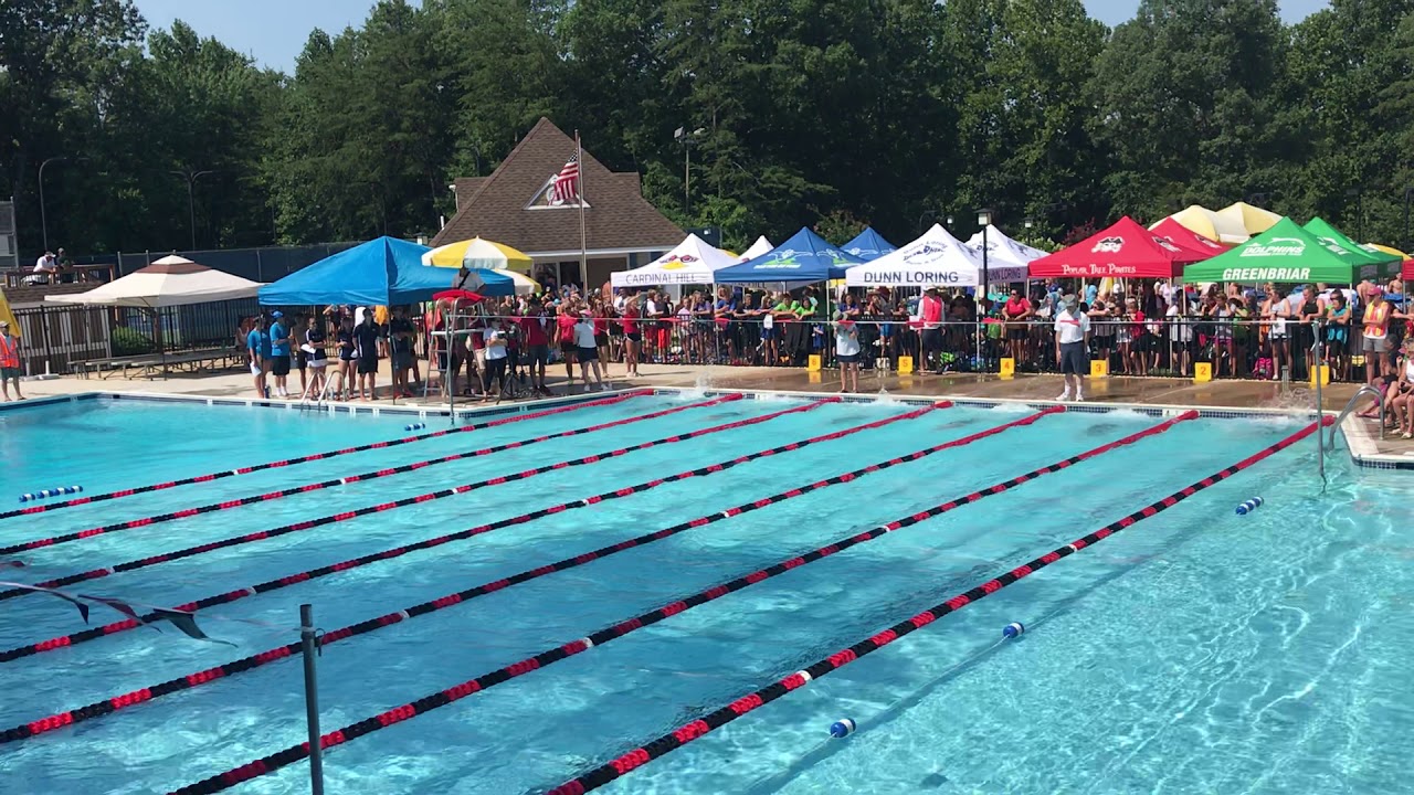 2018 Division 5 Divisionals: 15-18 Girls 50m Free Heat 2