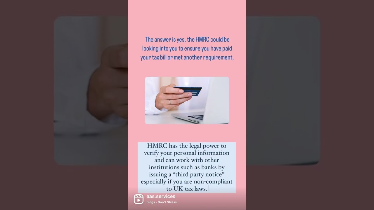 Can HMRC check your personal bank account ?