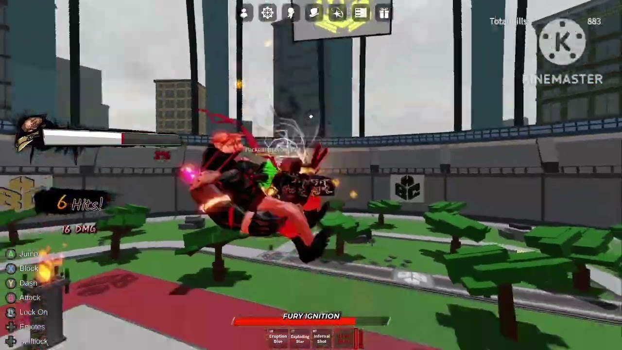 Fighting the prototype (heroes Battlegrounds)