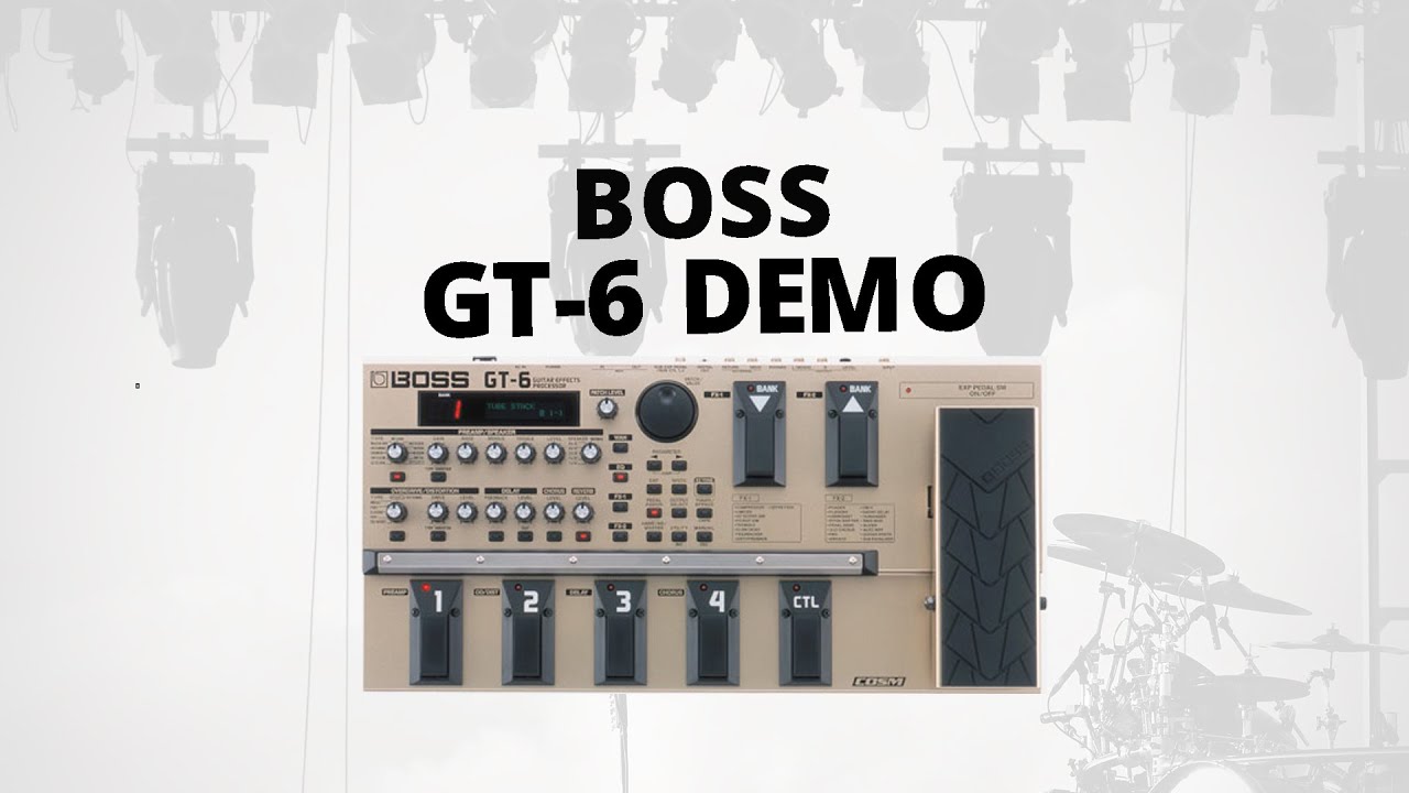 Boss GT-6 Guitar Multieffects Demo