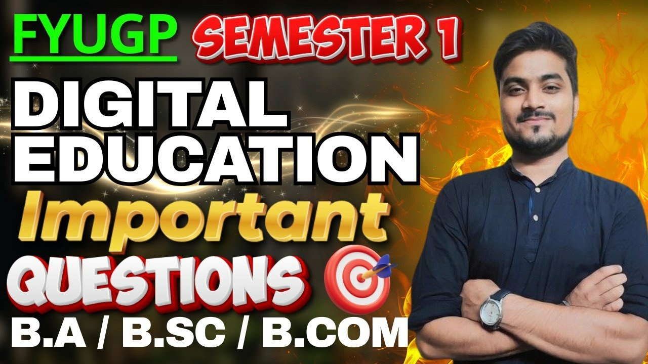 DIGITAL EDUCATION Most Important Questions for Semester 1 Exam 2025-29 |🎯 परीक्षा में आने वाले सवाल