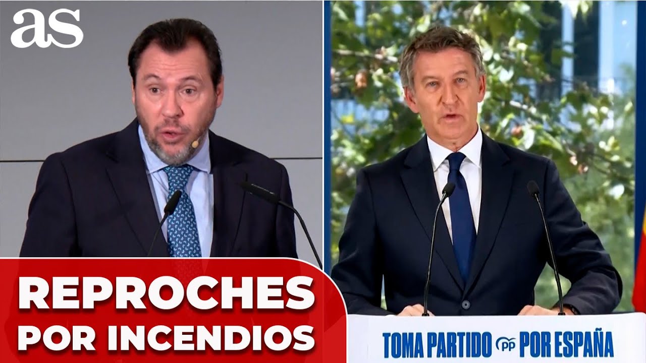 Cruce de REPROCHES entre GOBIERNO y PP por los INCENDIOS que asolan ESPAÑA