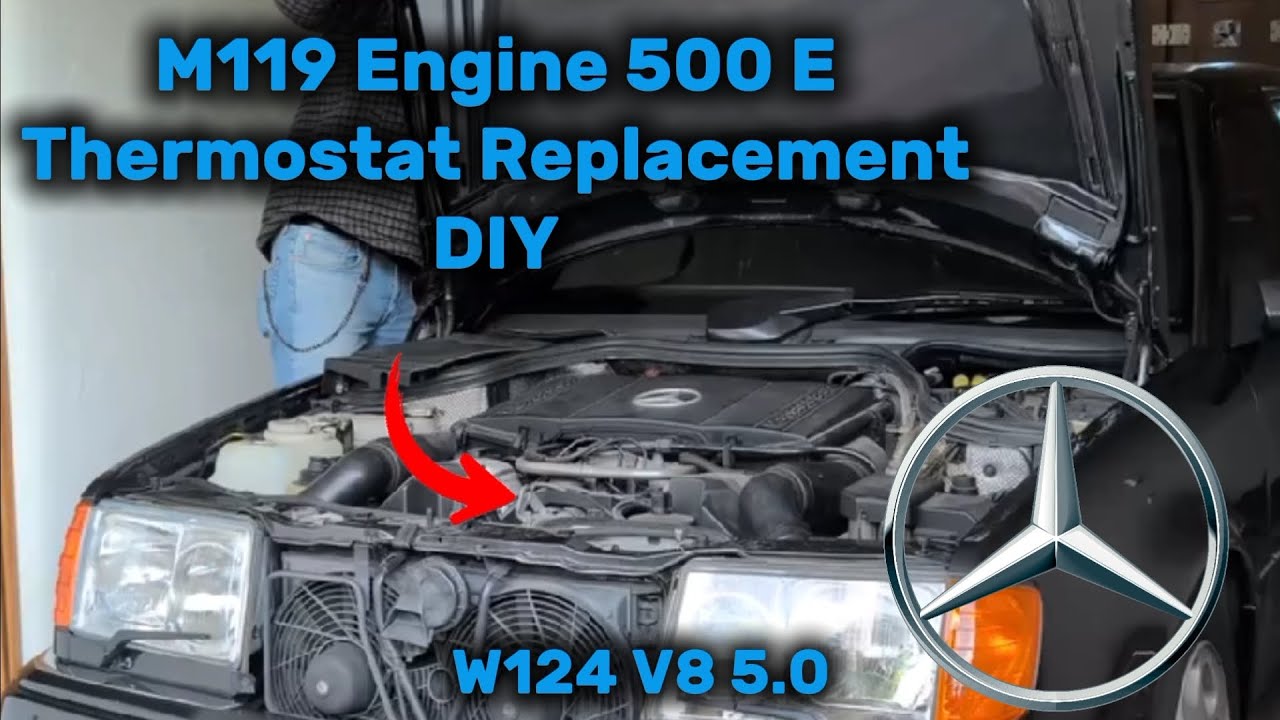 Mercedes-Benz W124 M119 Thermostat Replacement | Easy DIY Cooling System Repair