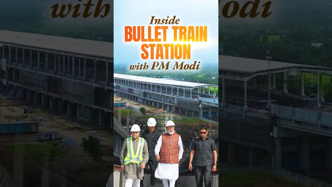 PM Modi visits the under-construction Bullet train station in Surat, Gujarat | 