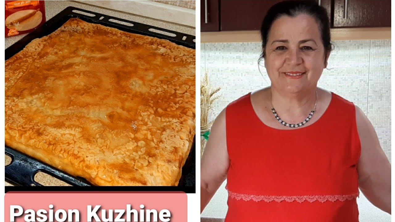 Byrek me qepë , domate e mish te grir -shija e veres