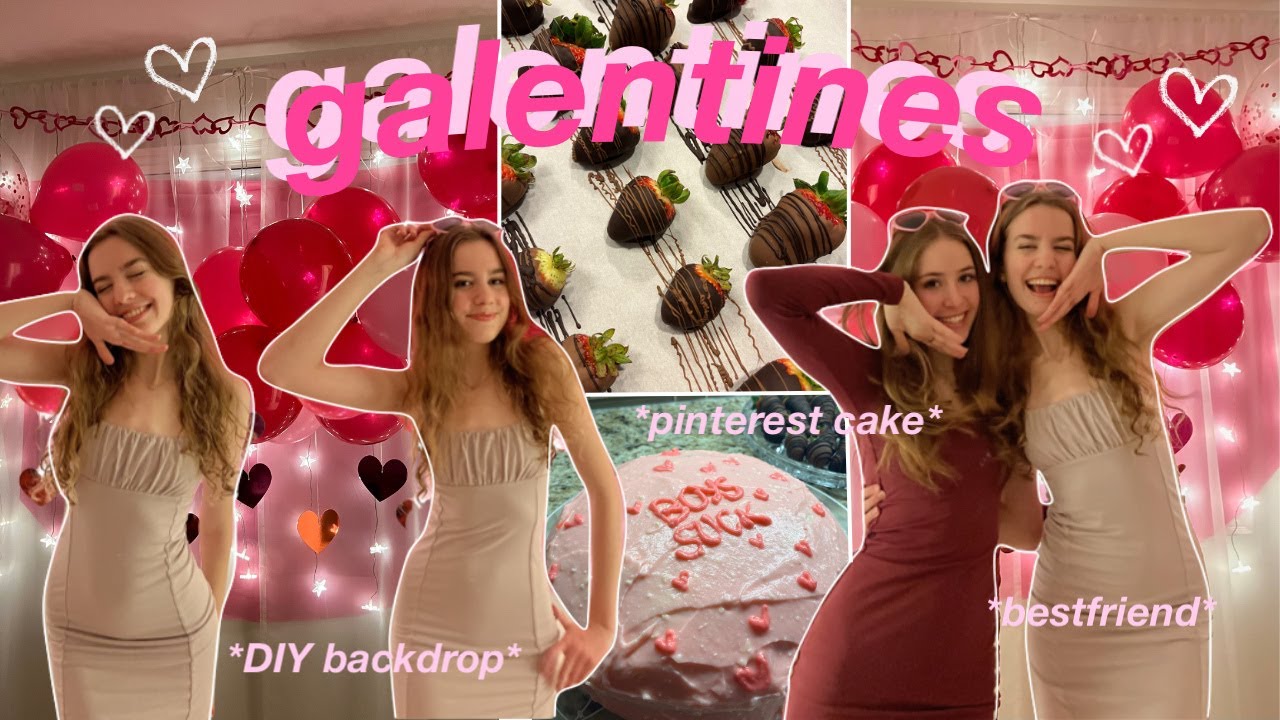 how to have the PERFECT galentines SLEEPOVER 💌💌 friends, baking, pictures, and more!!