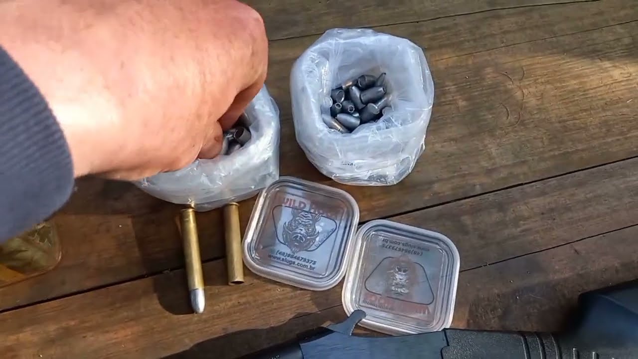 chunbo 9mm de pcp cabe certinho na espingarda 40 .