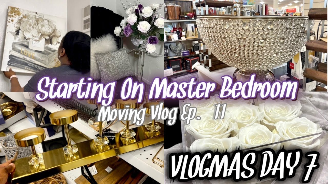 Vlogmas Day 7: Browse Stores • Decorate Master Bedroom • Daughter Bathroom •Rose Forever