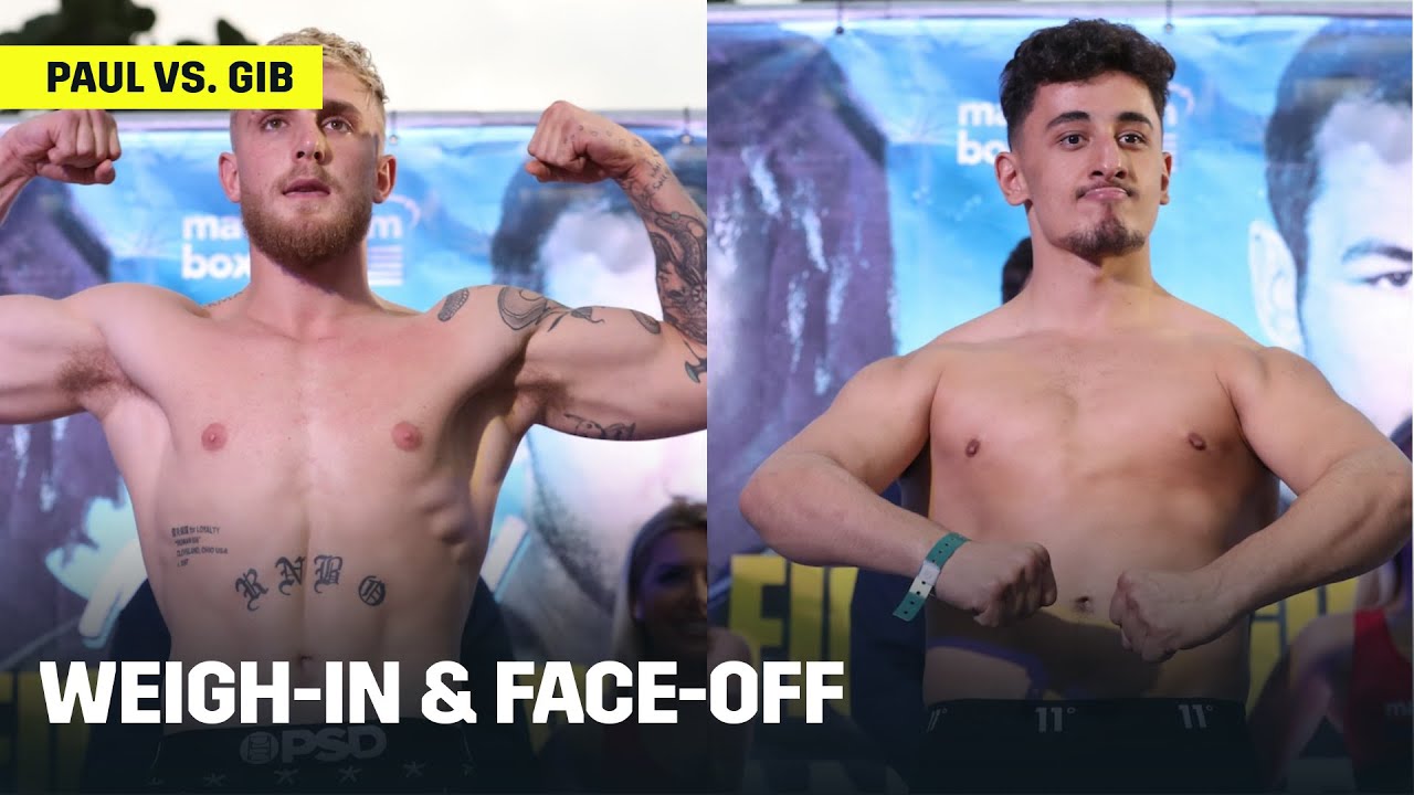 Jake Paul & AnEsonGib Weigh-In, Face-Off Ahead Of Fight