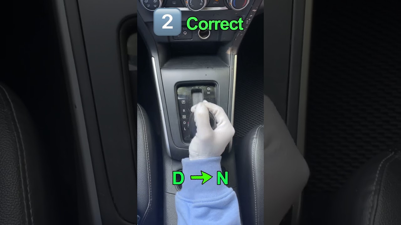 The correct way to brake an automatic car #car #driving #cardriving