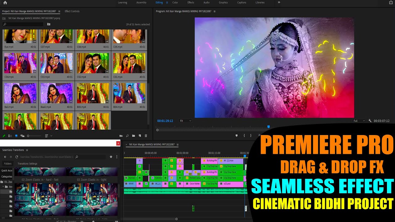 PREMIERE PRO PROJECT & DATA | DRAG & DROP FX | Seamless Effect in Premiere Pro | Batch Export