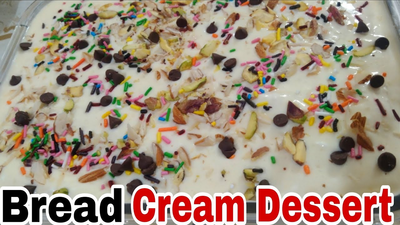 Eid Special Bread Cream Dessert Recipe |  Quick & Easy Delicious Dessert