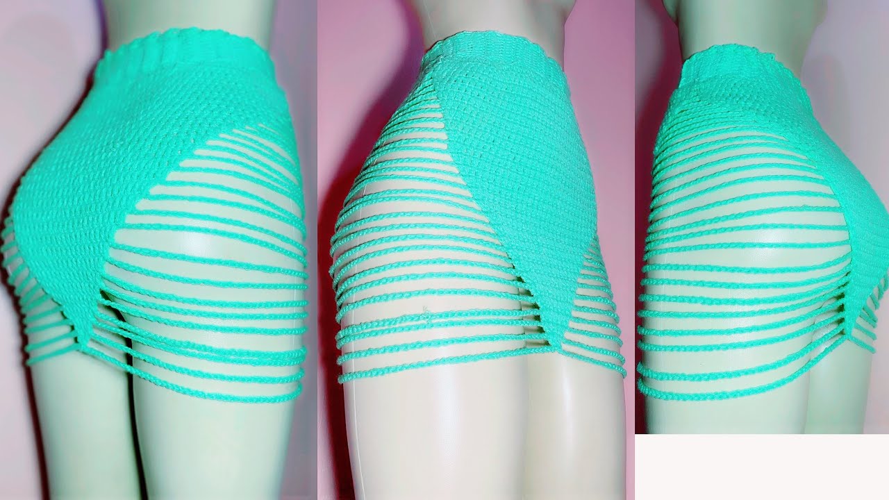 How to make a crochet cover up skirt. Beginner friendly 