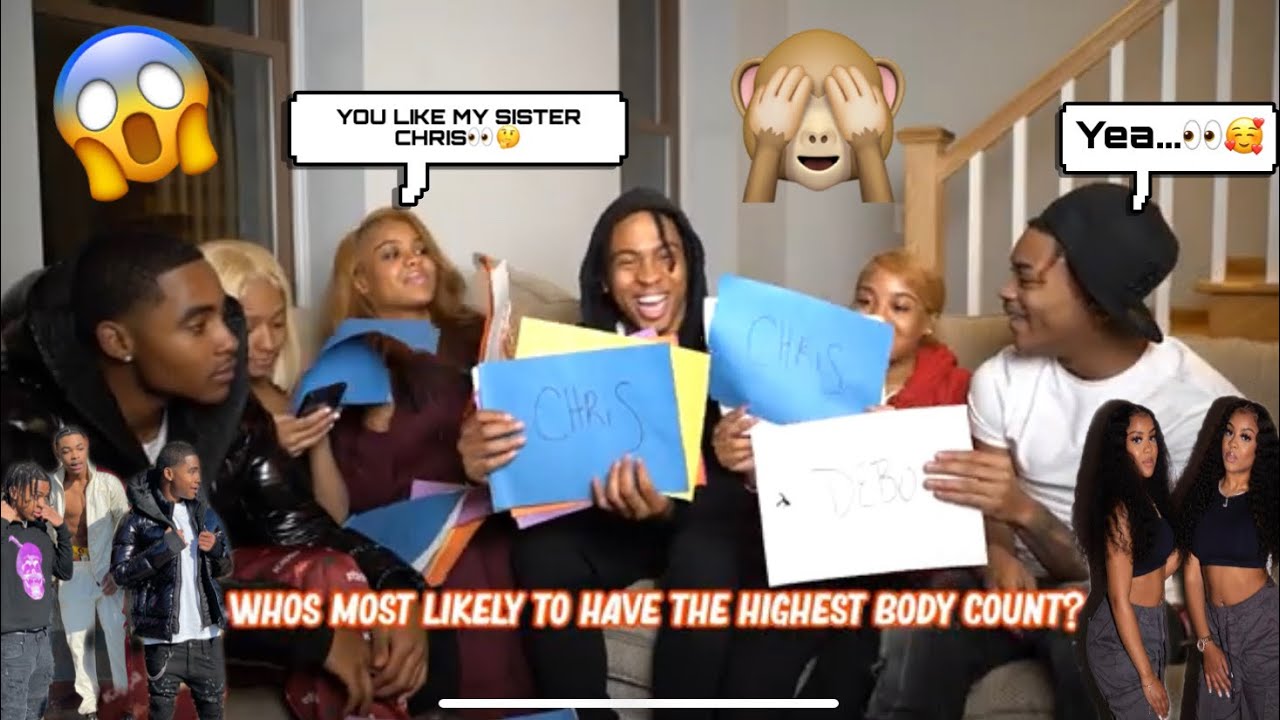 Who’s Most Likely To Challenge feat. Chris & Debo and The Johnston Twins👀