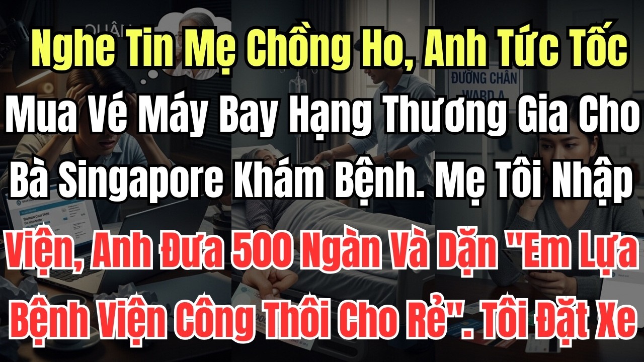 Nghe Tin Mẹ Chồng Ho, Anh Tức Tốc Mua Vé Máy Bay Hạng Thương Gia Cho Bà Sang Singapore Khám Bệnh  Mẹ