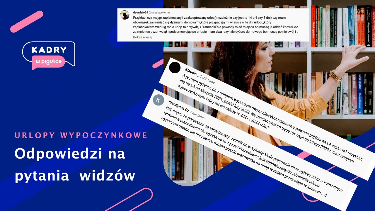 Odpowiedzi na pytania widzów - dotyczące urlopów wypoczynkowych