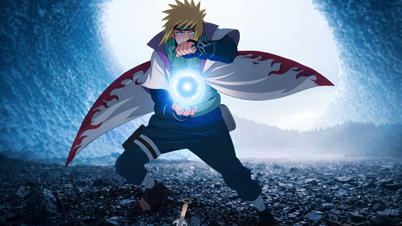Minato Namikaze Yondaime Relâmpago Amarelo Versão 1