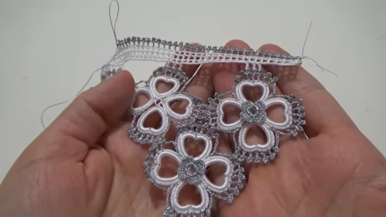 Damat Bohçası için Çeyizlik İlk Bakışta Aşk Havlu Kenarı Modelim #111 #knitting