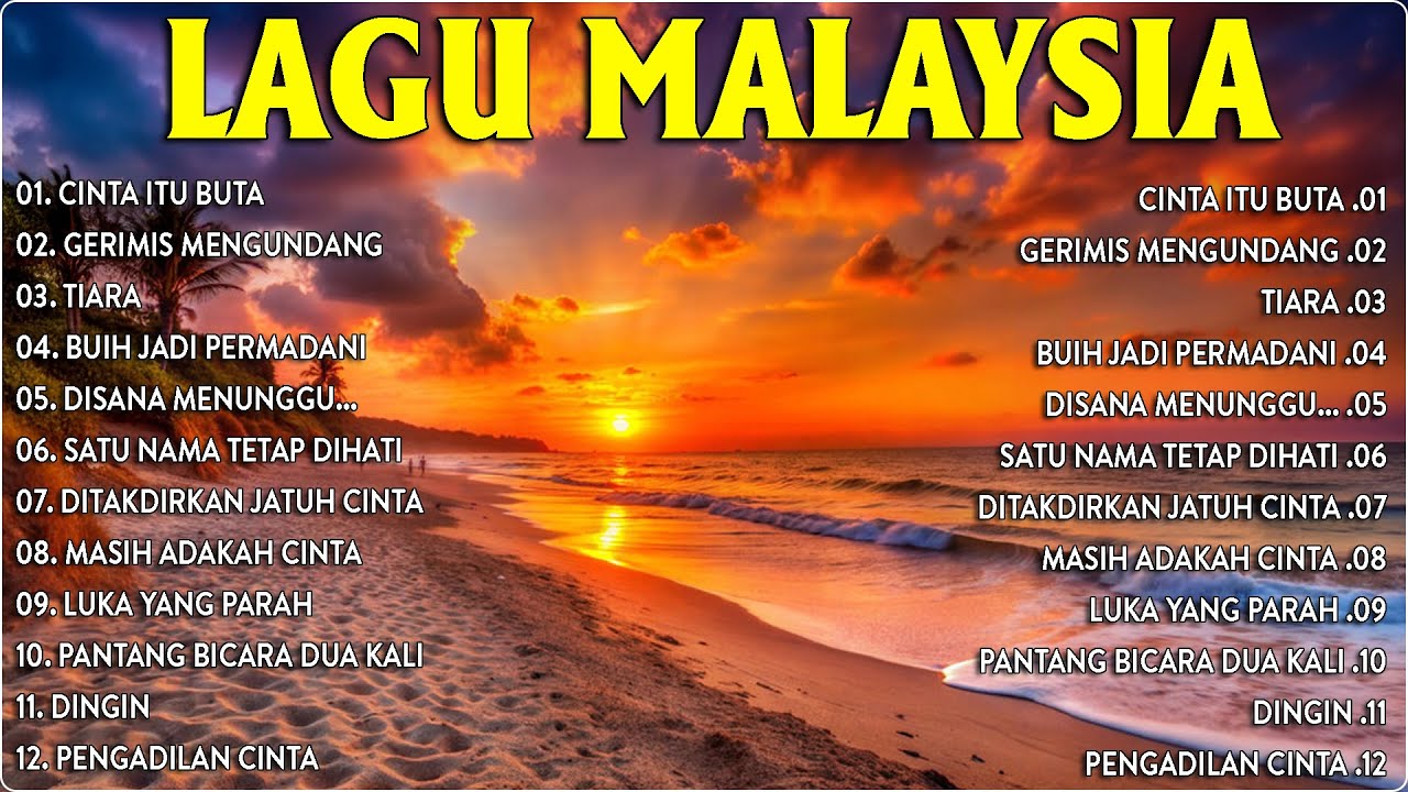 Lagu Malaysia Lama Populer Yang Terkenal - Slow Rock Malaysia Full Album🎼