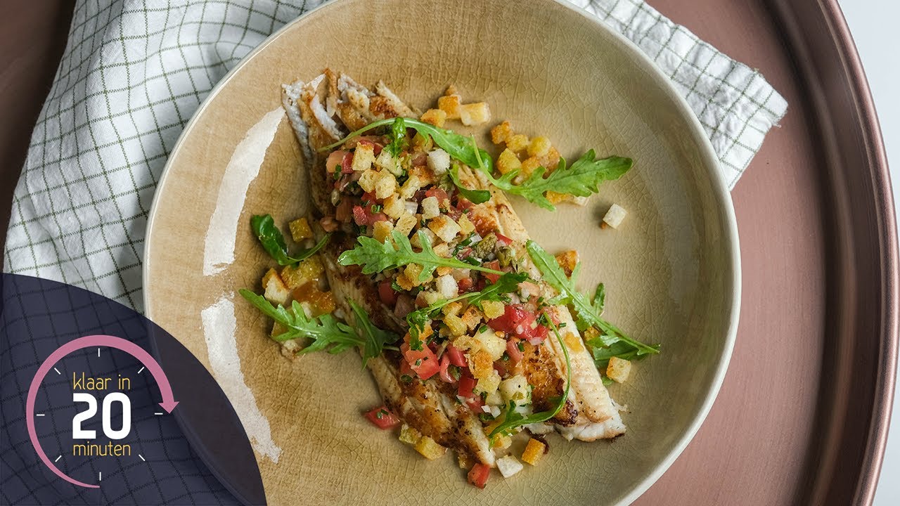 Zeetong met tomatensalade | Klaar in 20 minuten