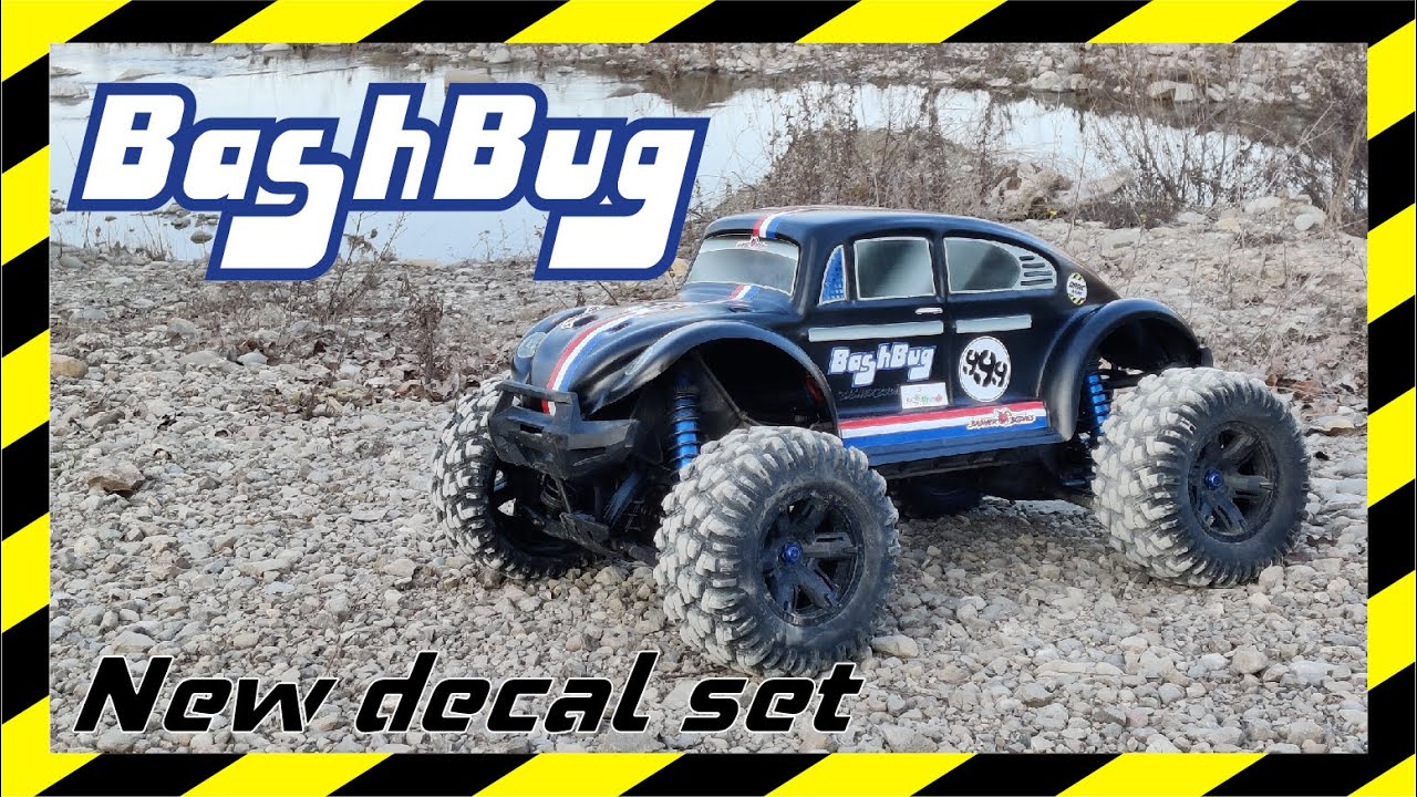 Unbreakable body by Basherbodies, NEW decal set BashBug for Traxxas Xmaxx/XRT 8s RC 1/5