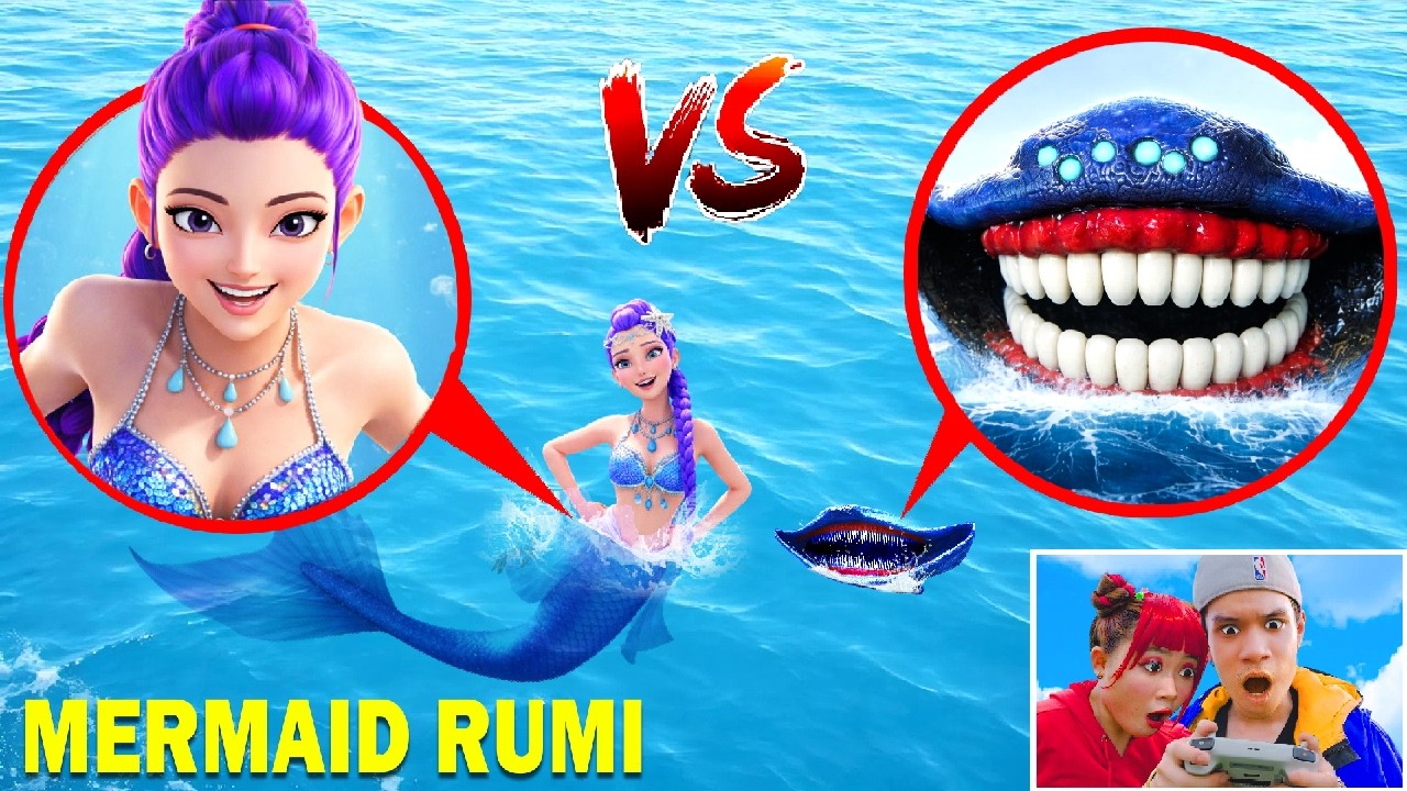 CAUGHT on DRONE: MERMAID RUMI (Kpop Demon Hunters) vs EL GRAN MAJA in Real Life!!