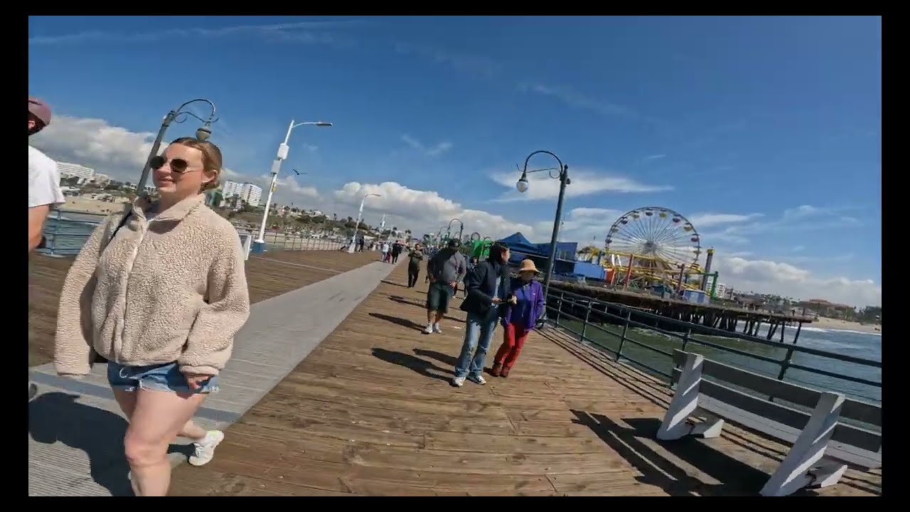 California-Santa Monica to Long Beach walk tour!!
