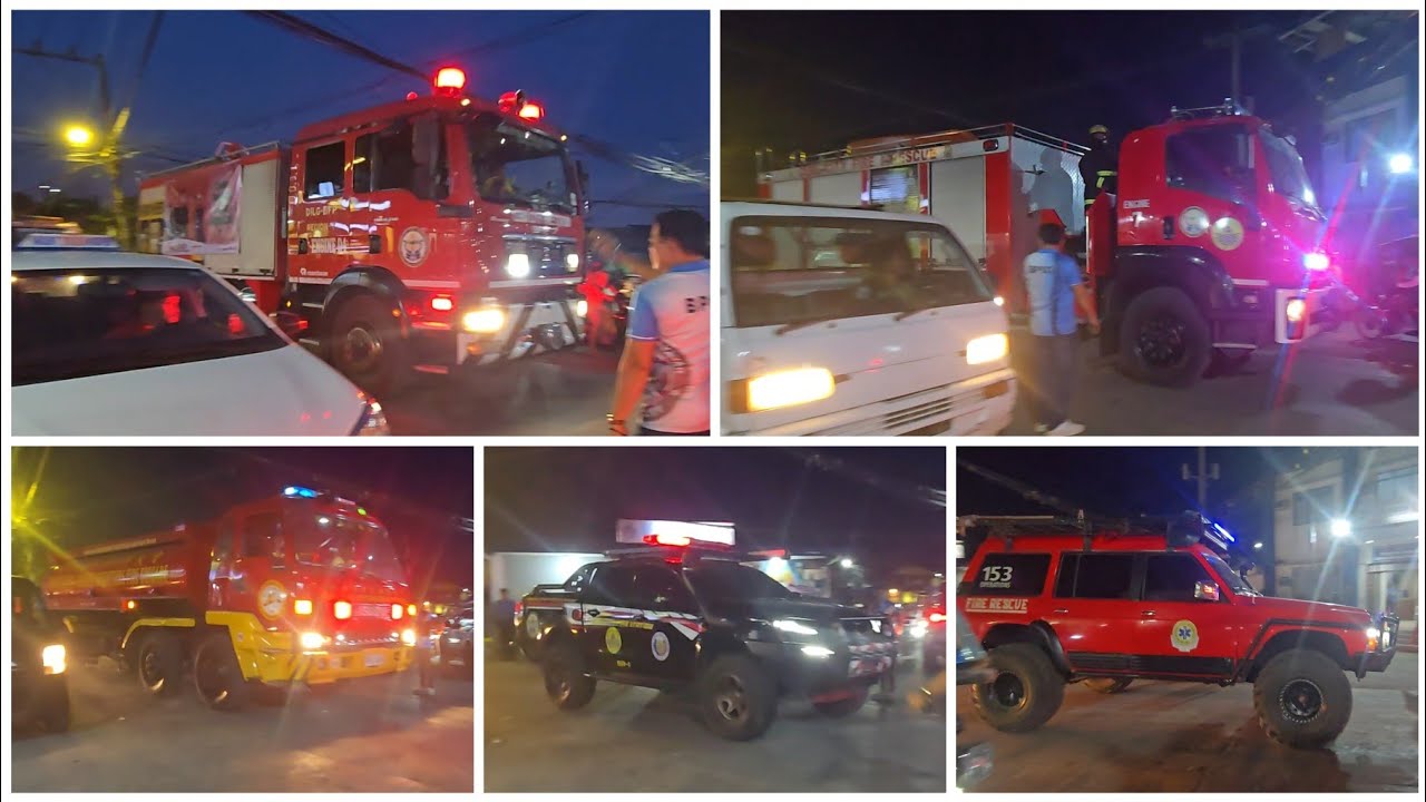 *10-70 FIRE ALARM* MASSIVE Fire Truck Responding to House Fire in Inayawan, Cebu on Christmas Eve