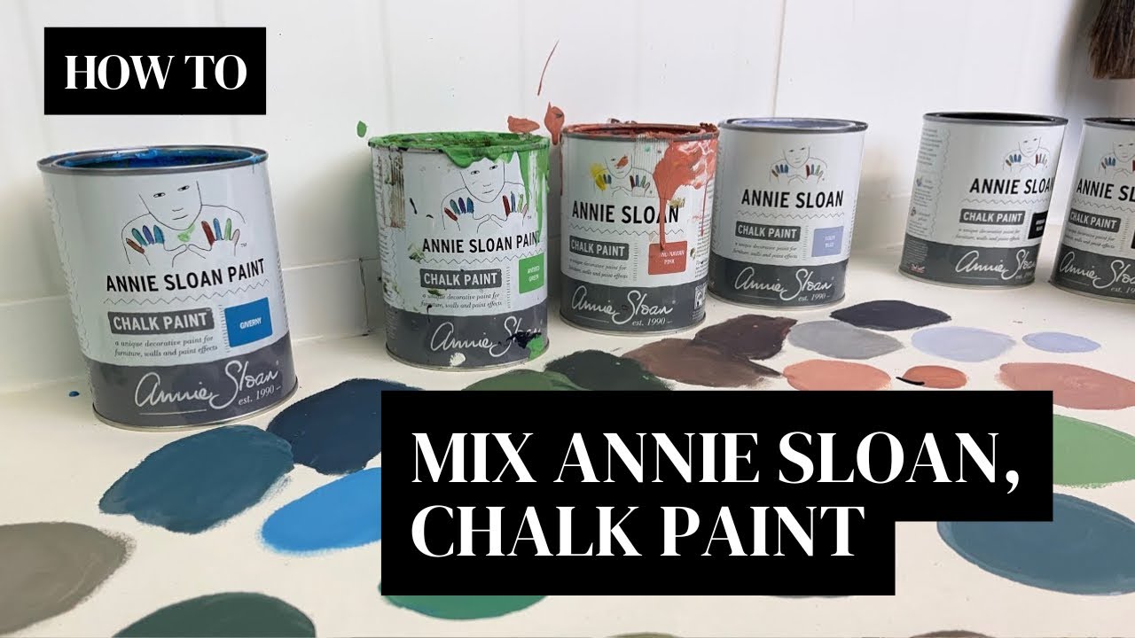 Colour mixing with Annie Sloan chalk paint￼