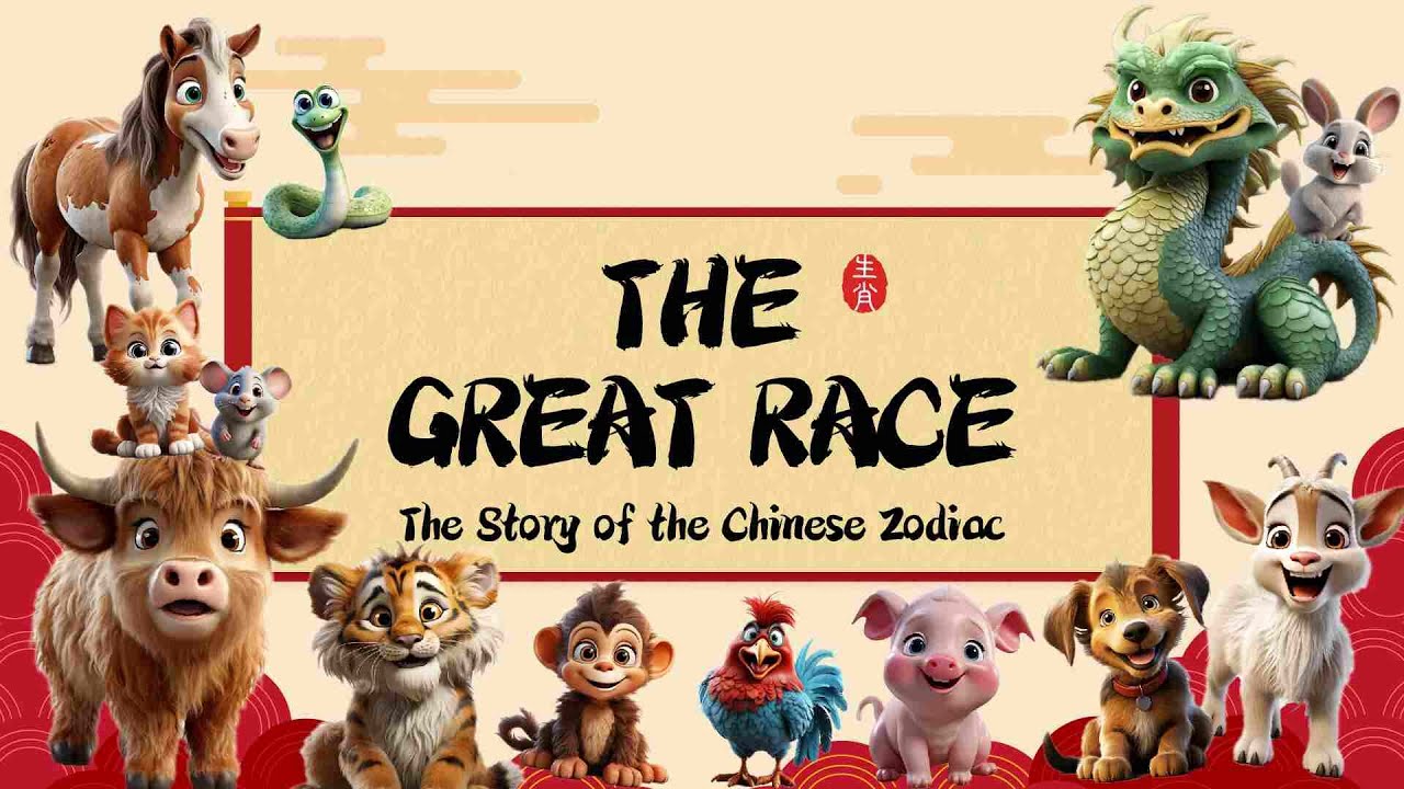 The Story of Chinese New Year | The Great Race | Chinese Zodiac Animals | English Stories for Kids