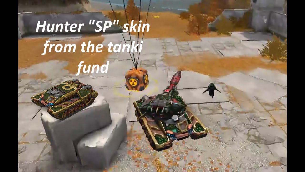 Tanki online : Hunter SP skin from the tanki fund in action! - MM highlights and montage!