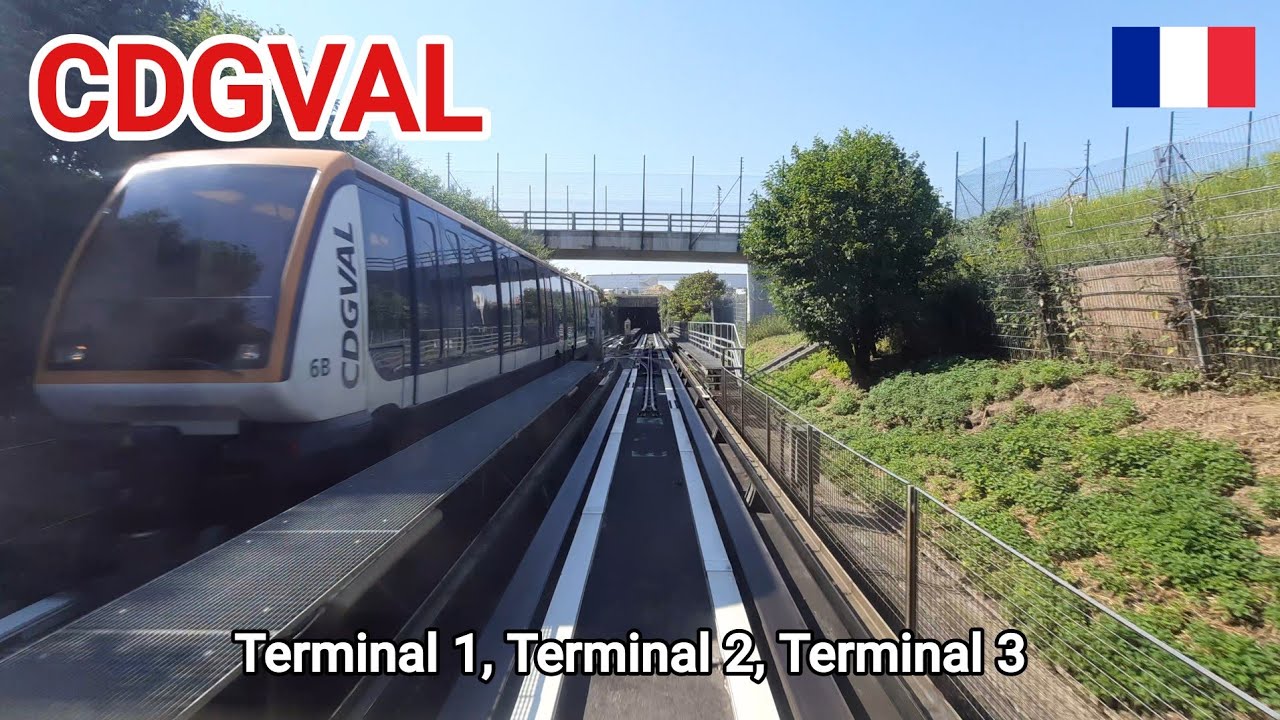 CDGVAL Paris Airport from Terminal2 toTerminal3 and Terminal1