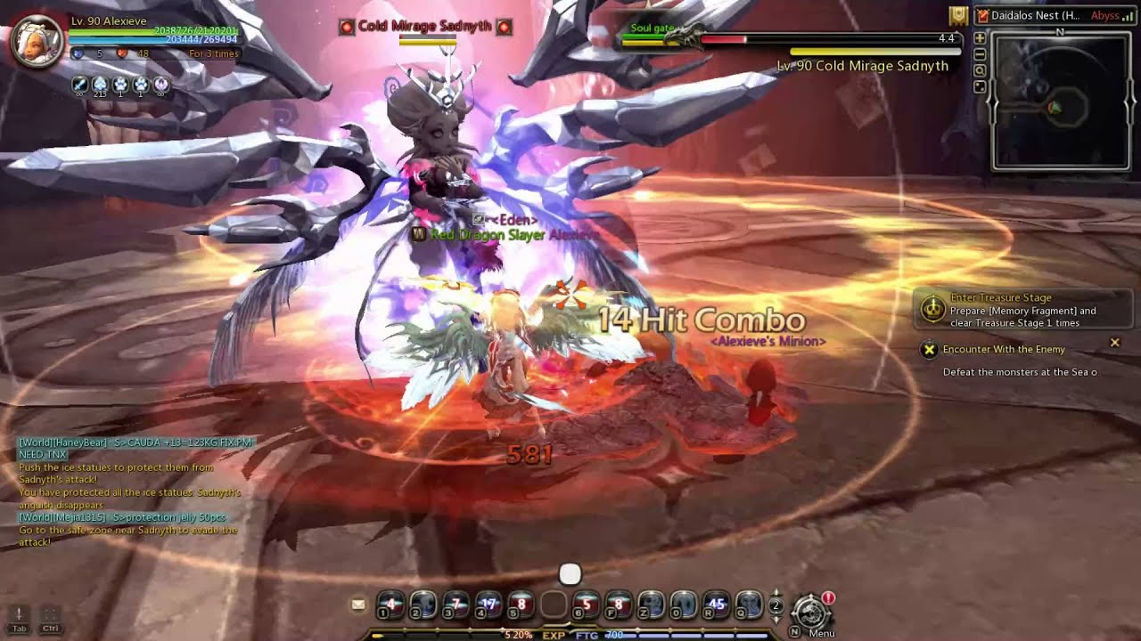 Dragon Nest Sea- Daidalos Hardcore Soul Eater Solo (11:23 mins)