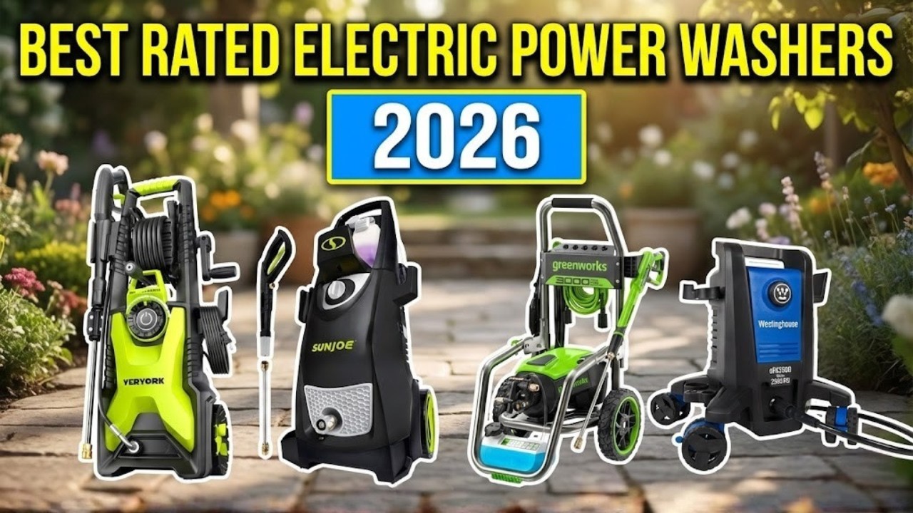 Best Rated Electric Power Washers 2026: Blast Away Tough Grime