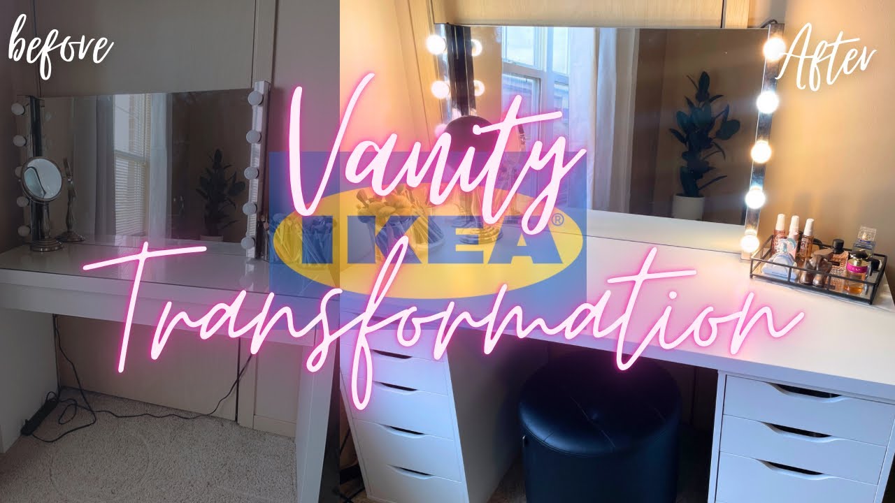 Vanity Transformation! | IKEA Vlog, Organization, and Tour!