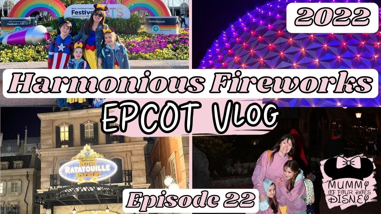 EPCOT Night Time Vlog 🌐 Harmonious Fireworks, Attractions & Food Walt Disney World Vlog Episode 22