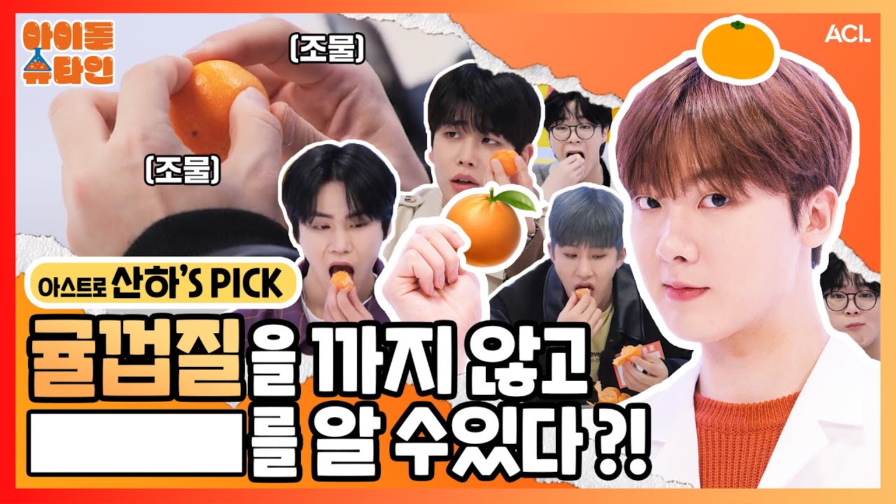 [ENG/JPN] 귤껍질을 까지 않고도  [___]를 알 수있다?! 🧐🍊 | 아스트로 (ASTRO) 1-2편 | [아이돌슈타인🔬]