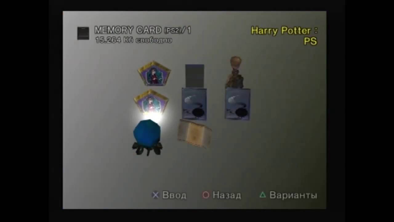 PlayStation 2. Memory Card. Harry Potter videogames/ Карта памяти для PS2 - игры о Гарри Поттере