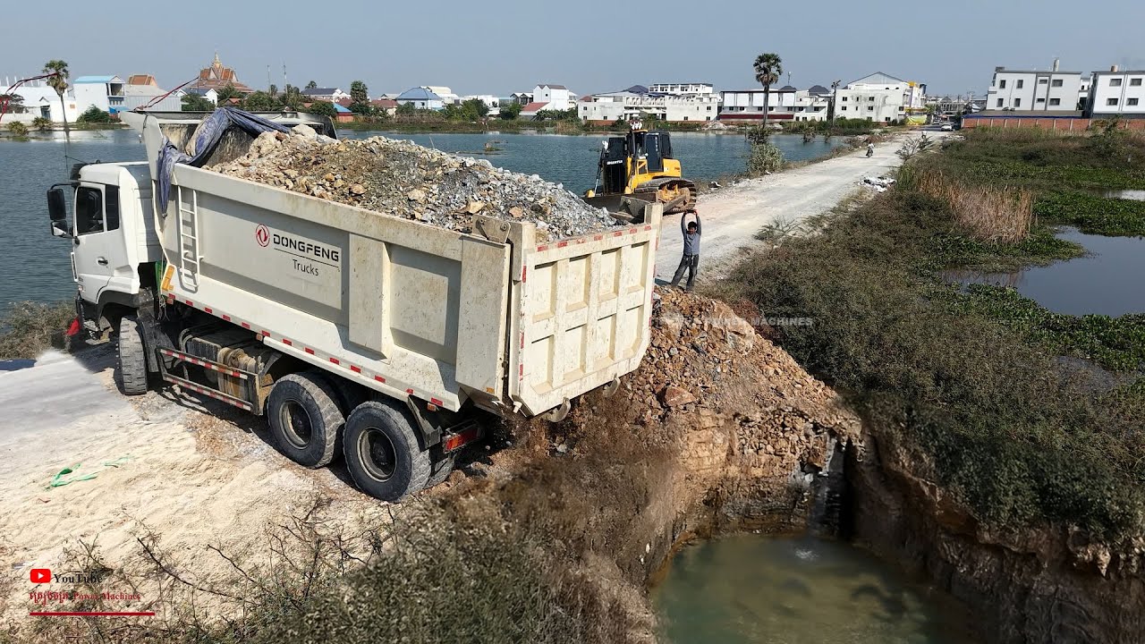 Take Care Start New Project! It's Whole Pond This Formation And Was Delete With Vehicle 25t & Dozer