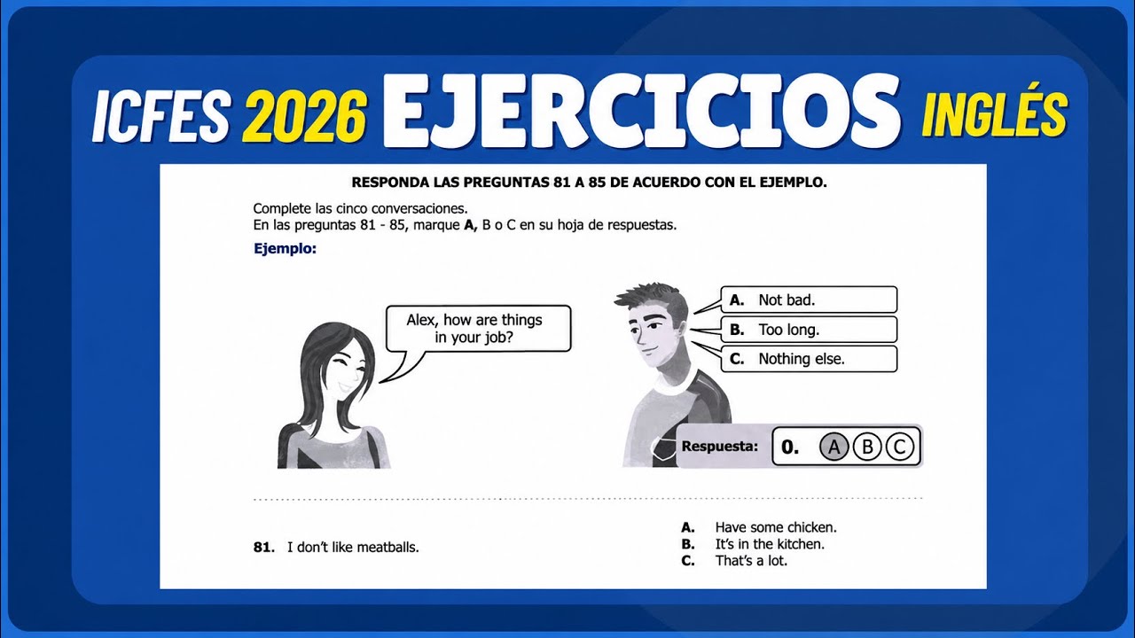 ICFES 2024 ejercicios explicados INGLES