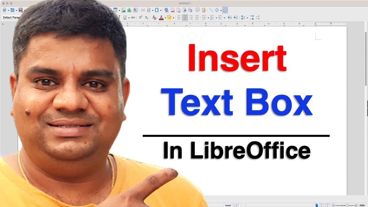 How to add Text Box in LibreOffice Impress