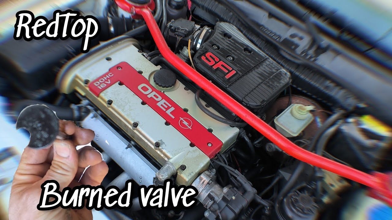 reparo Opel C20XE red top con válvula rota