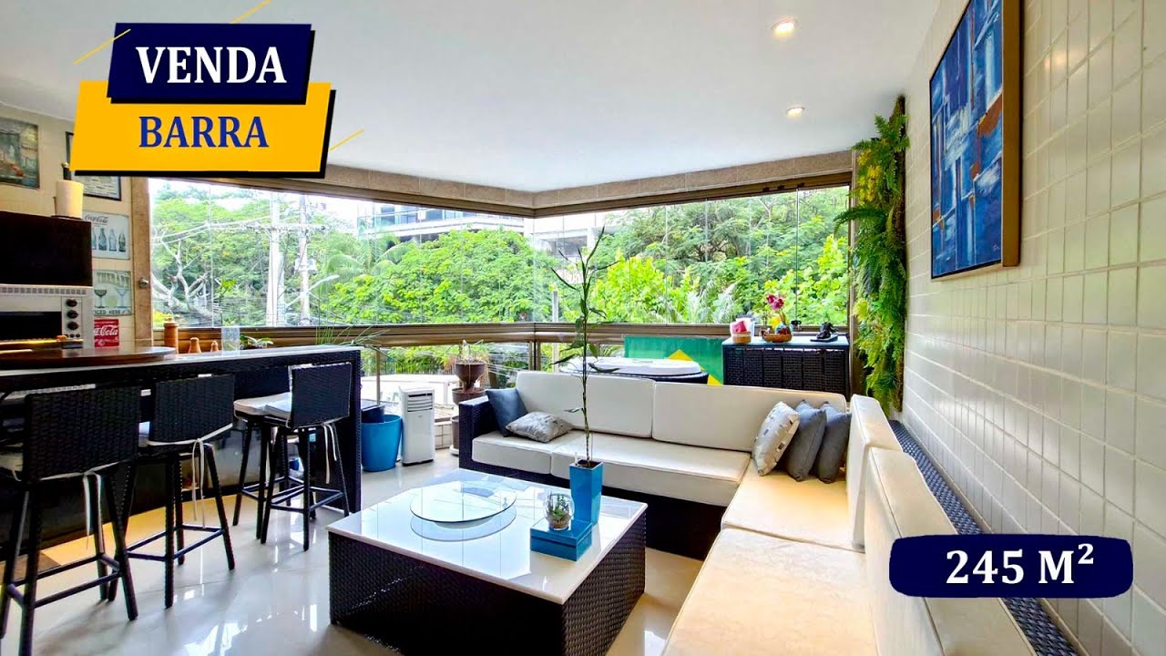 BARRA DA TIJUCA JARDIM OCEÂNICO JOÃO CARLOS MACHADO LUXO 245M² VARANDÃO GOURMET 4 SUÍTES 2 VAGAS