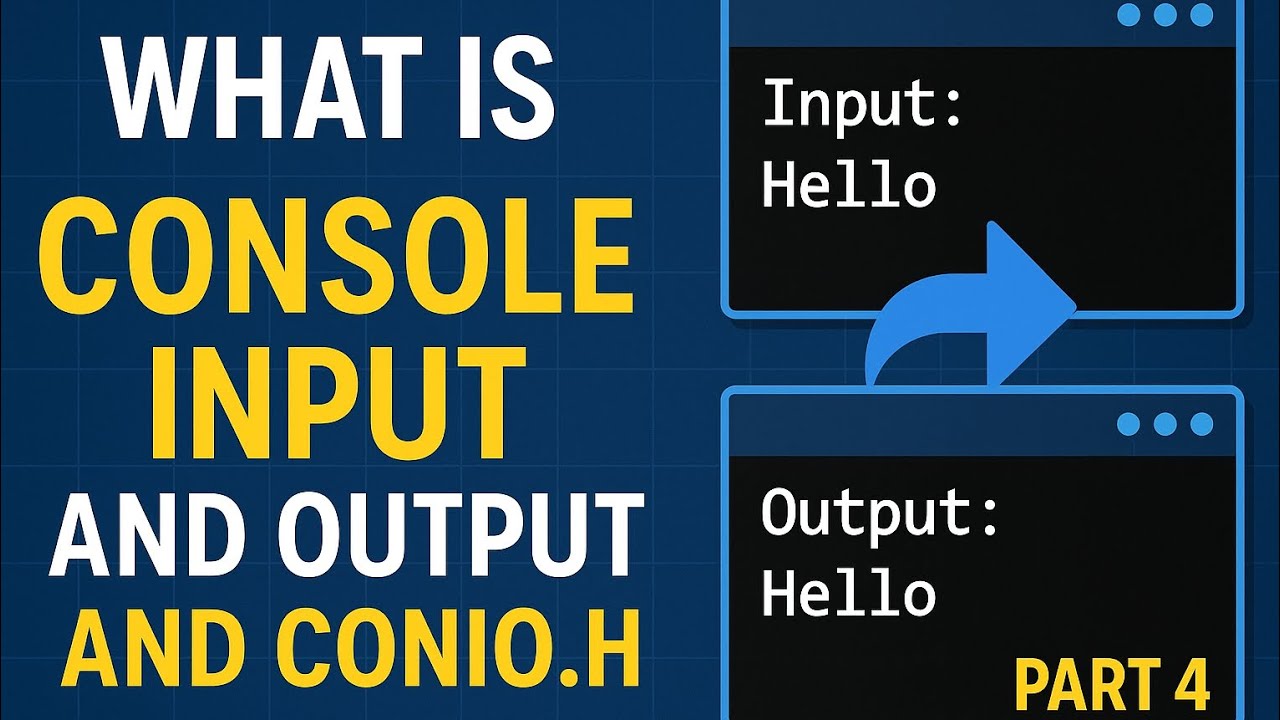What is Console Input & Output in C? | Explained with conio.h Functions