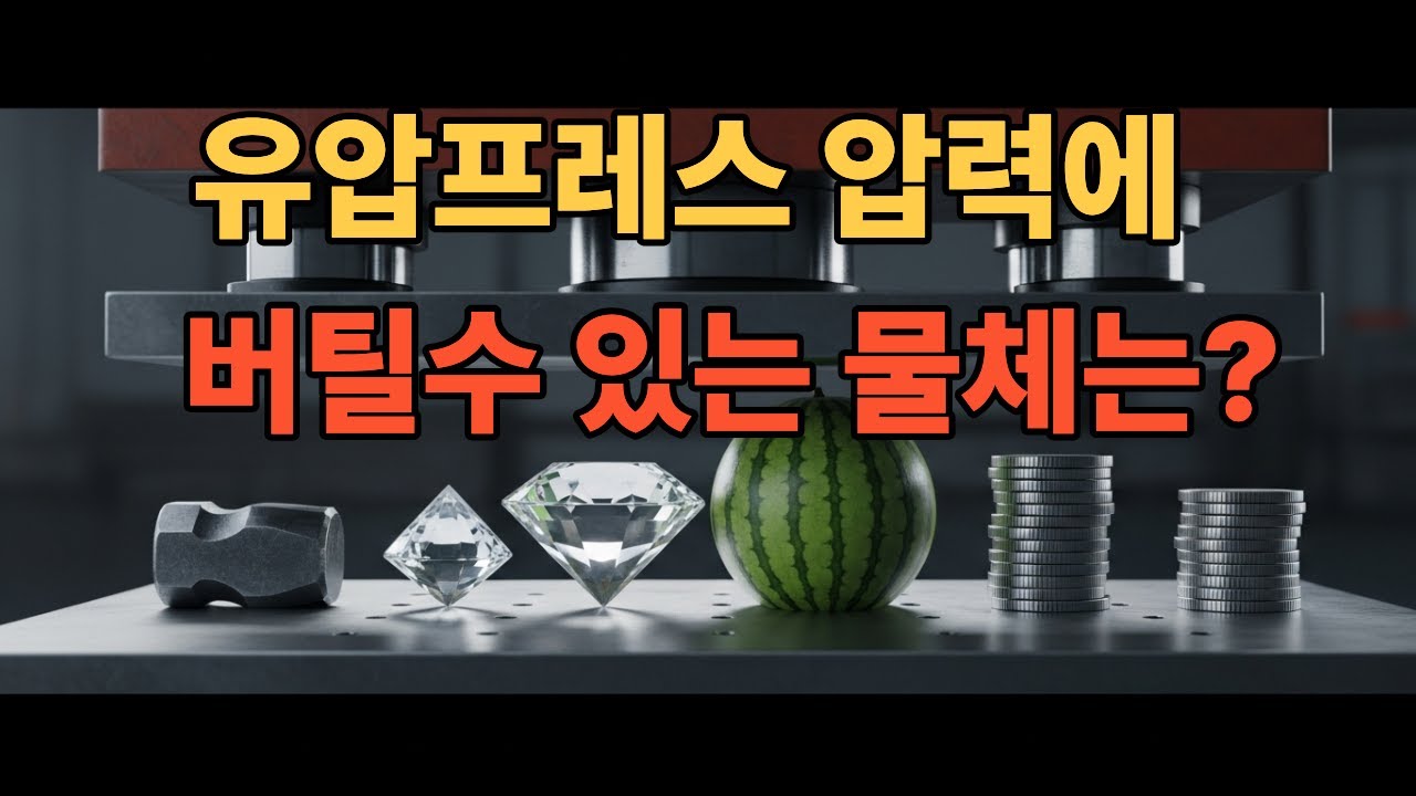유압프레스 관련 재미있는 실험 영상들 #유압프레스#산업기술