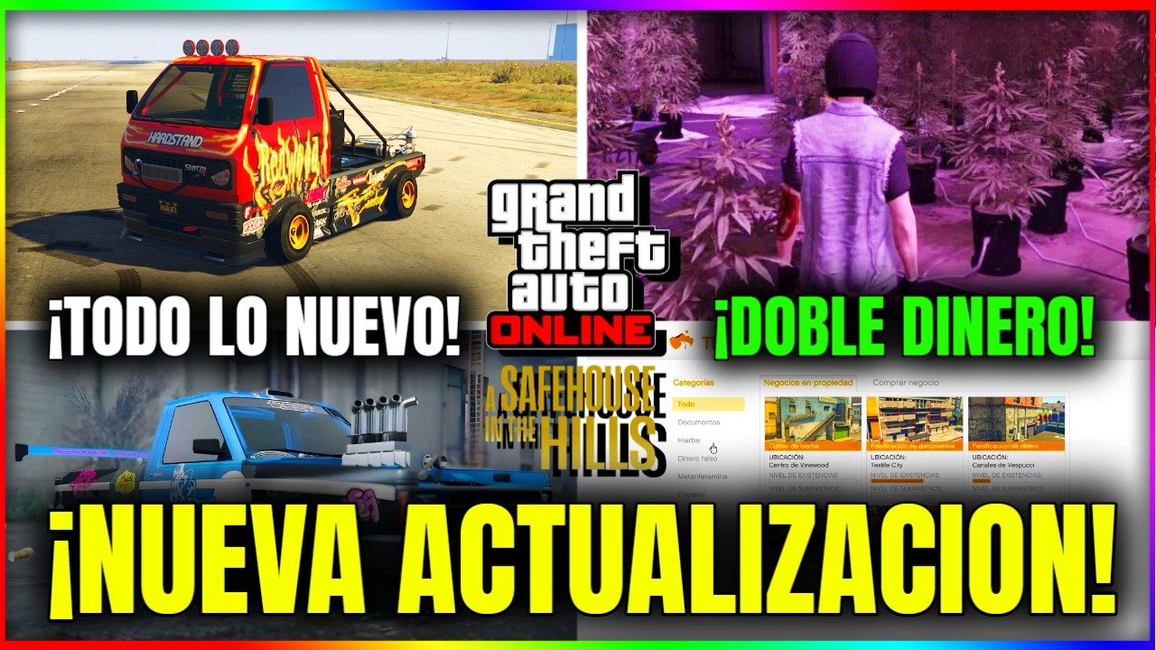 NUEVA ACTUALIZACION en GTA5 Online! 4 COCHES GRATIS! DINERO X5! NUEVO COCHE Y M&Aacute;S! Mystic